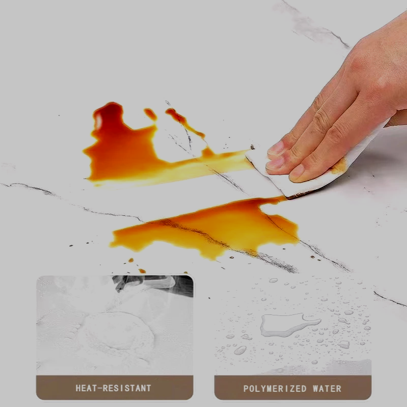 MarbleDream – Luxe Zelfklevend Marmerbehang met Schuimlaag