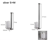 LUXROLLO - Zelfklevende RVS Toiletrolhouder (Verlengd & Zonder Boren)