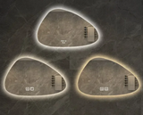 NordiLux Design Badkamerspiegel – Slimme LED Wandspiegel met Onregelmatige Vorm en Aluminium Frame