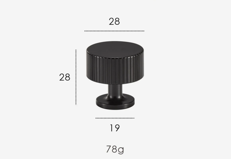 Nurlin Massief Messing Kastknoppen