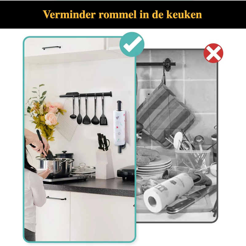 Stick&Grip Zelfklevende Keukenrolhouder