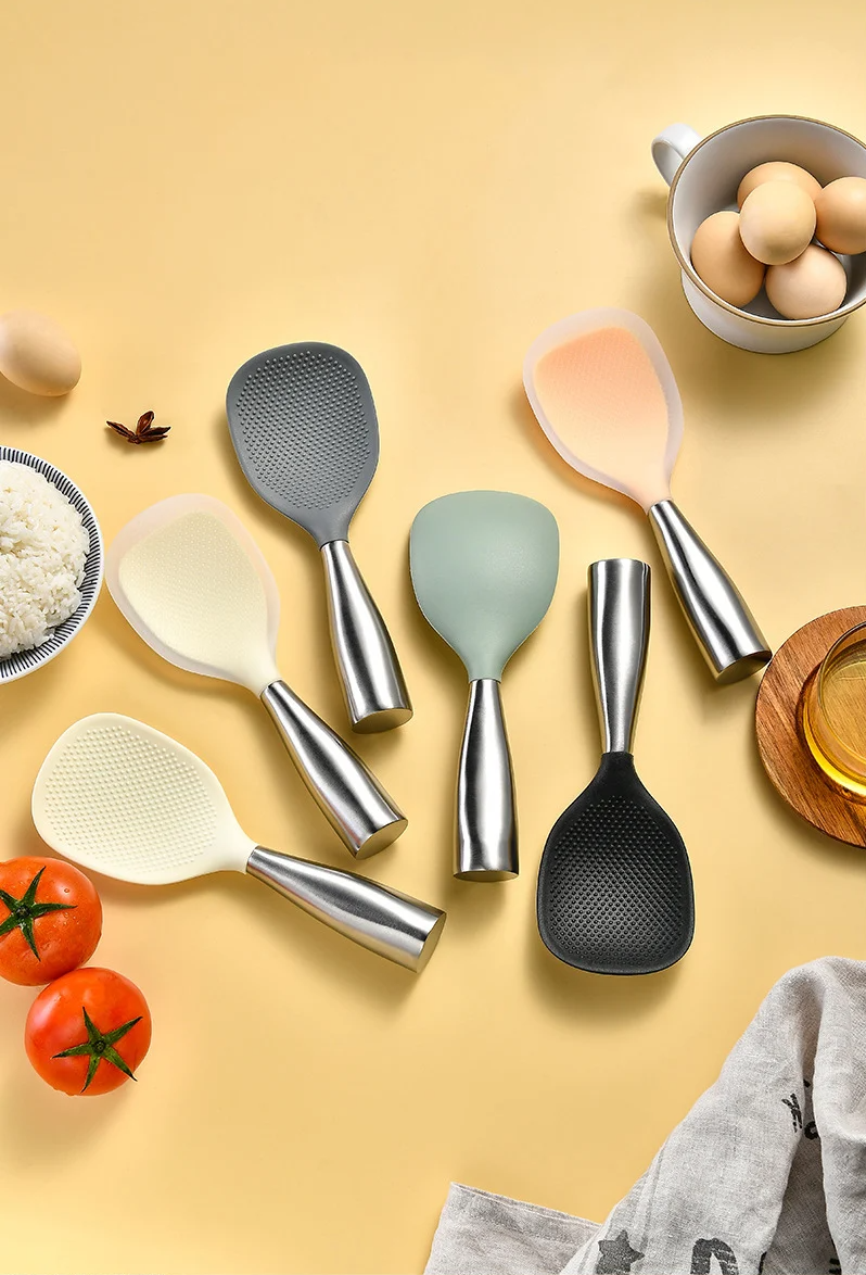 SilicaServe – Siliconen Anti-aanbak Kooklepel met Hittebescherming