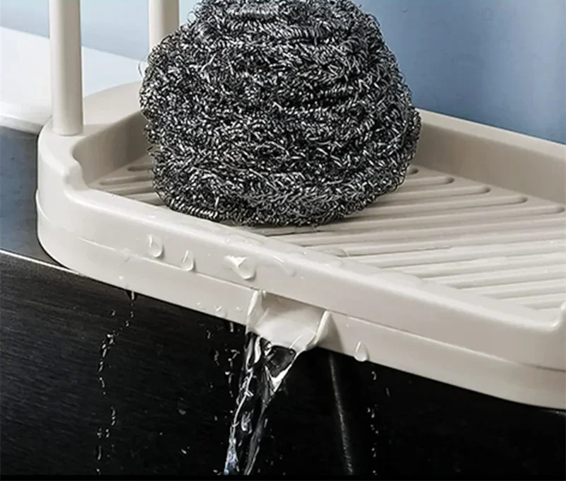 FlexiDry – Afneembare Doek- & Sponshouder voor Spoelbak en Badkamer