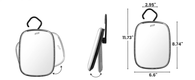 ClearView Douchespiegel – Condensvrije Spiegel voor Scheren & Reizen