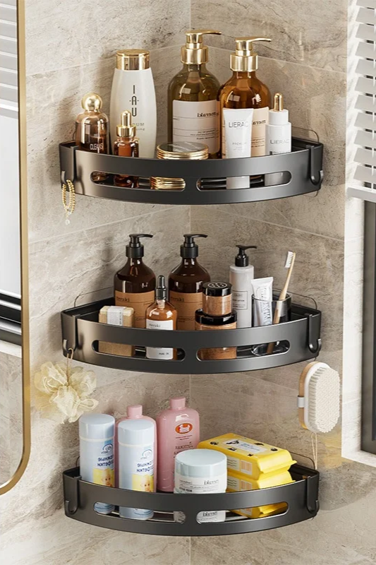AQUAFIX Zelfklevende Douche Organizer – Sterk Hechtend, Boorvrij & Waterdicht
