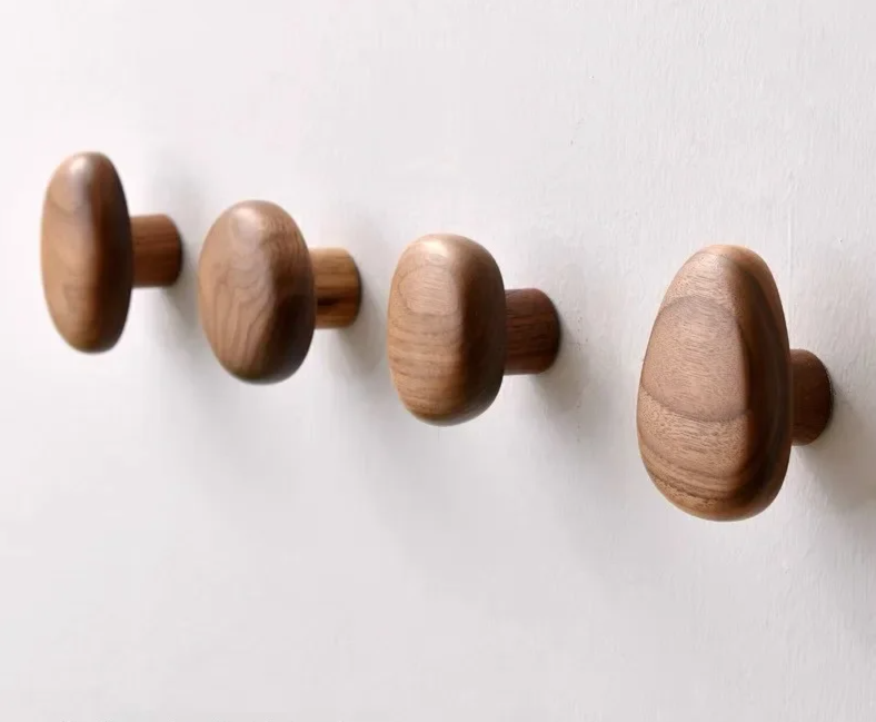 NordicPebble Massief Houten Wandhaak