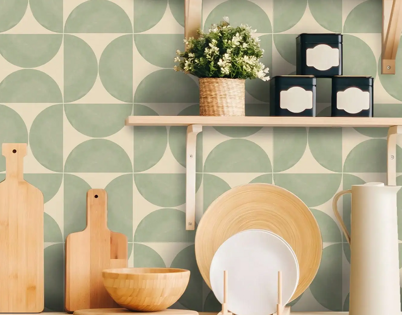 NordicTyle – 12-delige Scandinavische Vloersticker Set