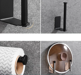 LUXROLLO - Zelfklevende RVS Toiletrolhouder (Verlengd & Zonder Boren)