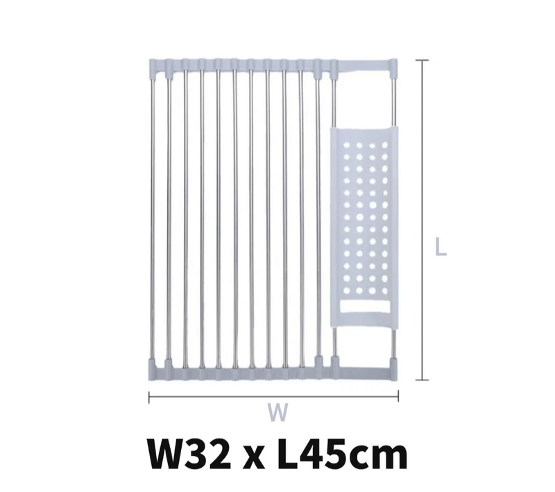 FoldRack Opvouwbaar Afdruiprek van Roestvrij Staal