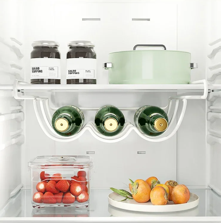 ChillRack – Creatieve Bier- & Wijnfles Koelkast Organizer met Haakfunctie