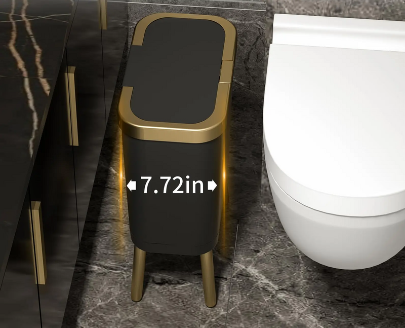 GoldenSlim Moderne Prullenbak met Deksel