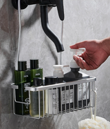 AluGrip Doucherek Zonder Boren – Verwijderbaar Aluminium Badmandje – Wandmontage & Roestvrij