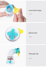 EcoStream 360 – Universele Waterbesparende Kraanbubbler met Rotatie Nozzle