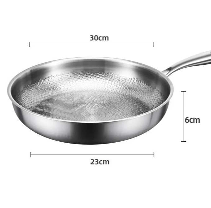 TitanPro – Pure Titanium Koekenpan met Hamerpatroon