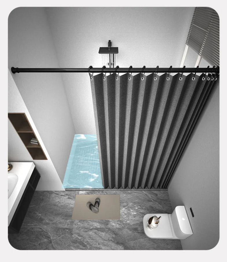MagnaFold Opvouwbaar Douchegordijn met Magneten