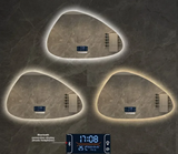 NordiLux Design Badkamerspiegel – Slimme LED Wandspiegel met Onregelmatige Vorm en Aluminium Frame