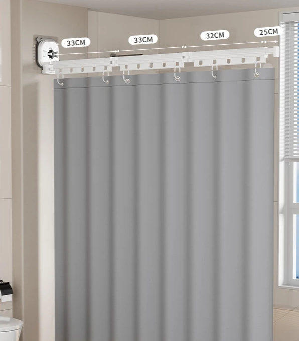 EasyTimes 2025 Opvouwbare Douchegordijn Set