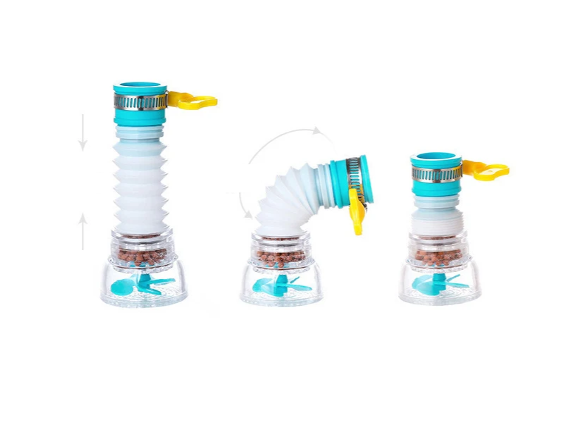 EcoStream 360 – Universele Waterbesparende Kraanbubbler met Rotatie Nozzle