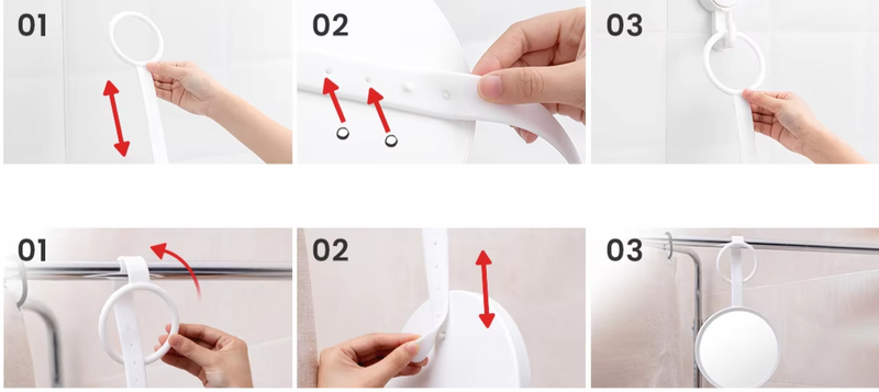 ClearView Douchespiegel – Condensvrije Spiegel voor Scheren & Reizen