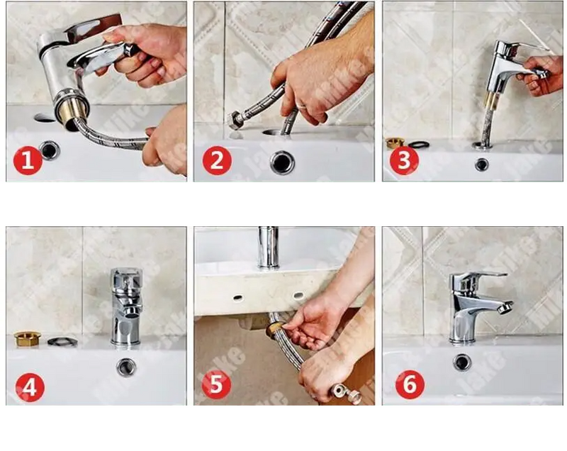 Amora Wastafelkraan – Stijlvolle Koud/Warm Waterkraan met Messing Behuizing