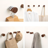 WalnutElegance Traditionele Handgemaakte Wandhaken