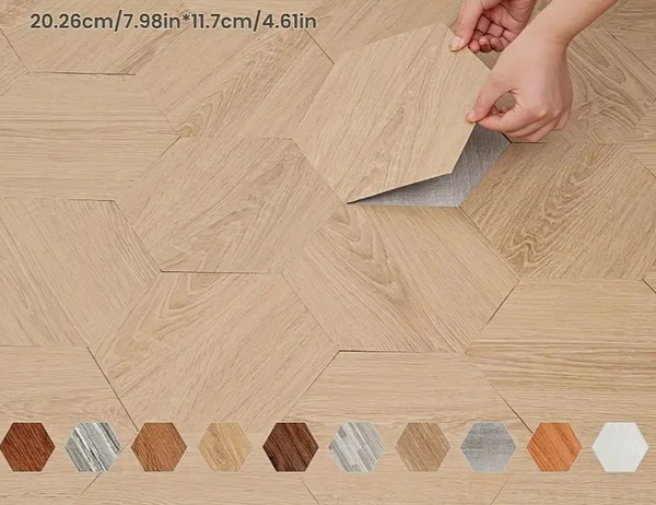 HexaTile Zeshoekige Zelfklevende Tegels