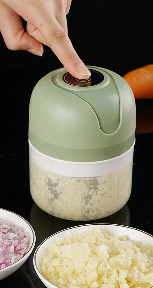 ChopCharge Mini USB Draadloze Knoflookhakker