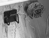 StickDry RVS Sponshouder – Zelfklevende Organizer voor Goothoek & Keukenaccessoires