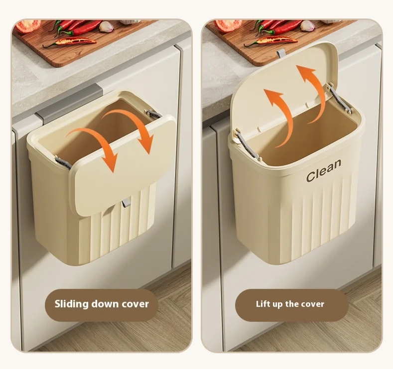 FlexiBin Wand & Hangende Keukenprullenbak – 8.5L / 12L Met Deksel