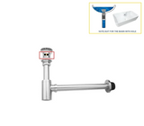 AquaStop Luxe Koperkleurige Geurvrije Sifon & Pop-Up Afvoer