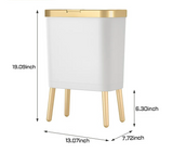 GoldenSlim Moderne Prullenbak met Deksel