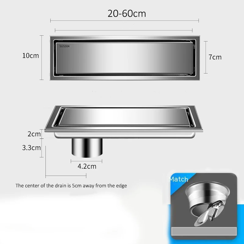 LuxDrain Verborgen Vloerafvoer