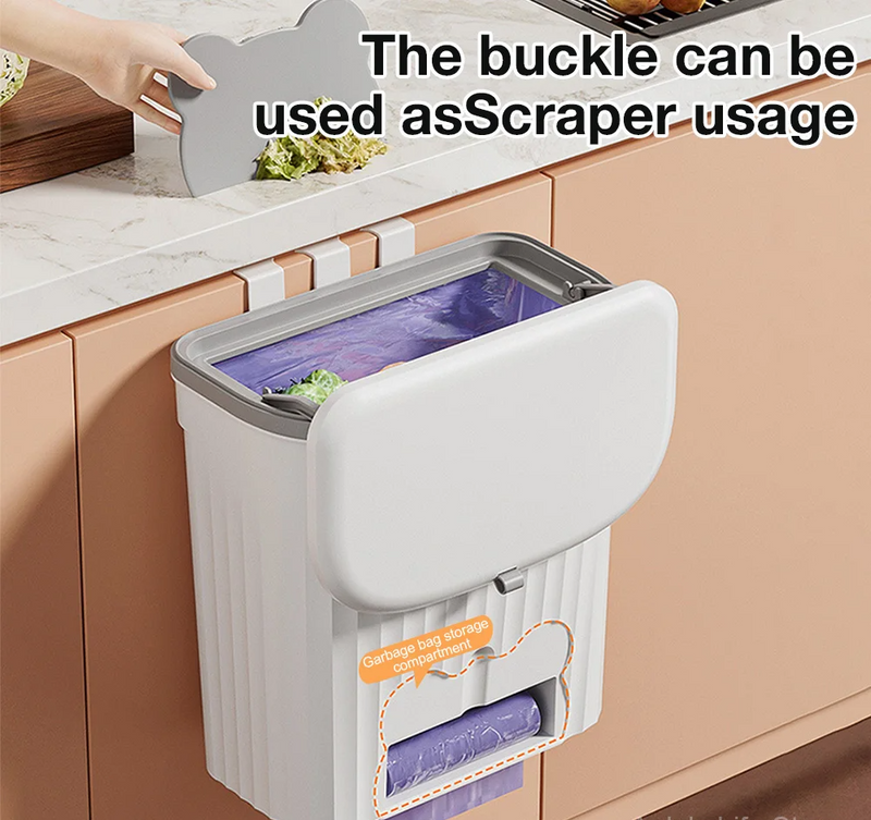 EcoBin Keuken & Badkamer Wandprullenbak – 8.5L / 12L Met Deksel