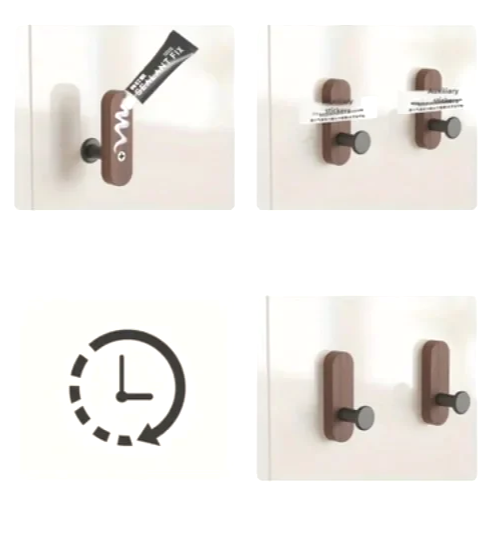 NordicWood Walnoothouten Wandhaken