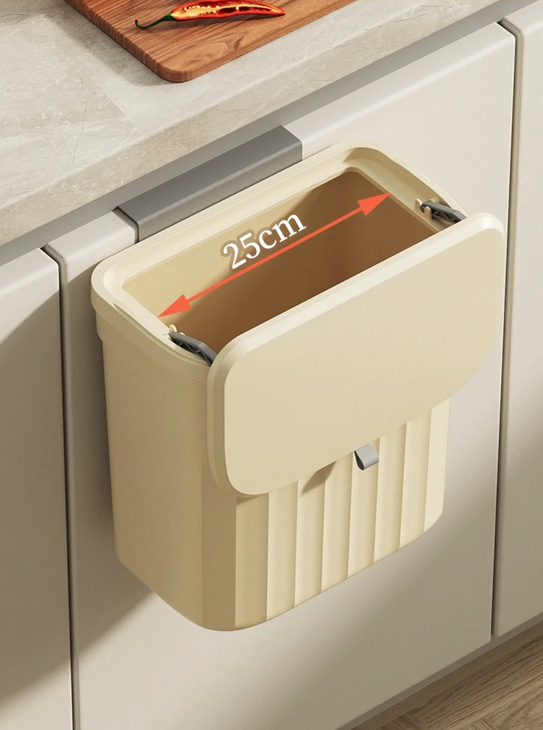 FlexiBin Wand & Hangende Keukenprullenbak – 8.5L / 12L Met Deksel