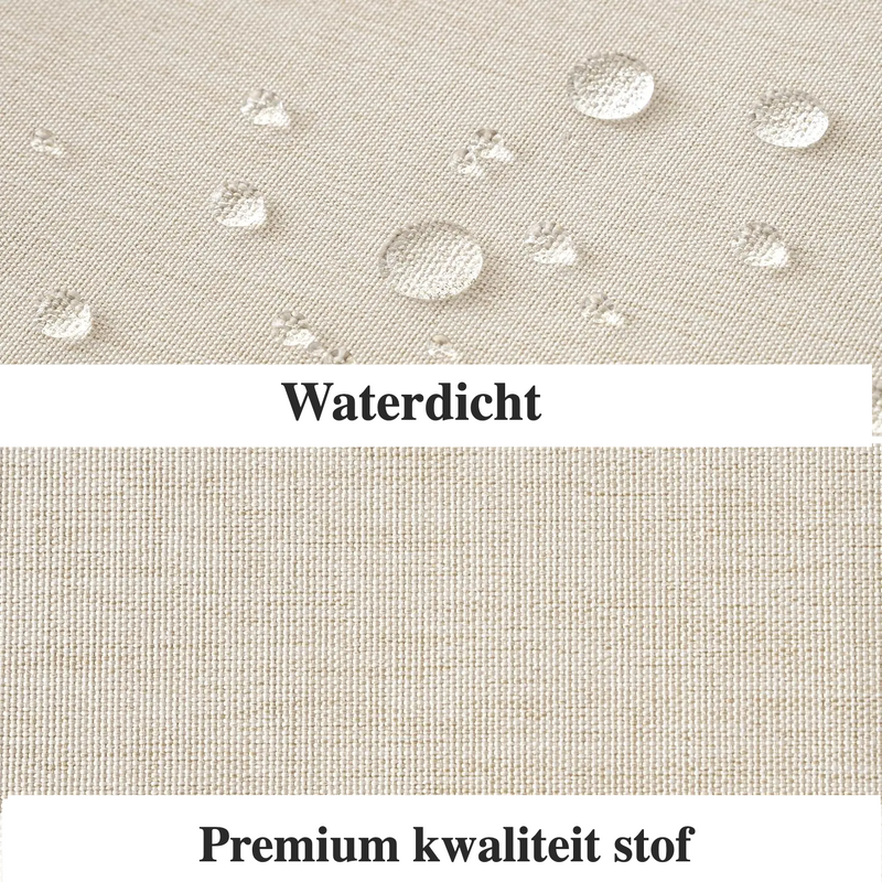LuxeLinnen Douchegordijn – Waterdicht & Dik Imitatie Linnen