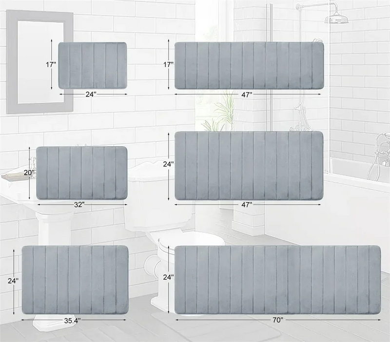 LuxSoft Memory Foam Badmat