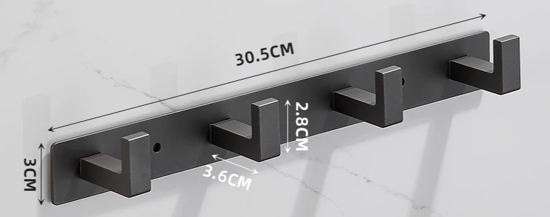 SteelLine Roestvrijstalen Wandkapstok