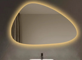 NordiLux Design Badkamerspiegel – Slimme LED Wandspiegel met Onregelmatige Vorm en Aluminium Frame