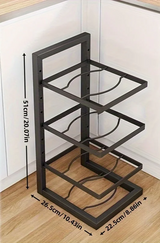 FlexiRack Pro – Verstelbare Pannenrek Organizer van Roestvrij Staal