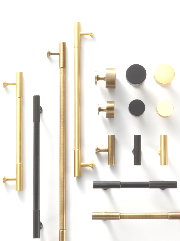 Nurlin Massief Messing Kastknoppen