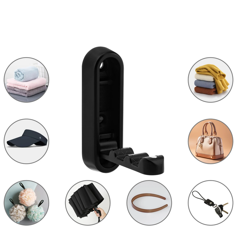 FoldMate 4-delige Set – Opklapbare Wandhaak van Zinklegering