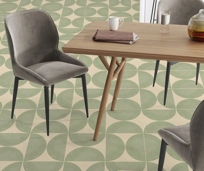 NordicTyle – 12-delige Scandinavische Vloersticker Set