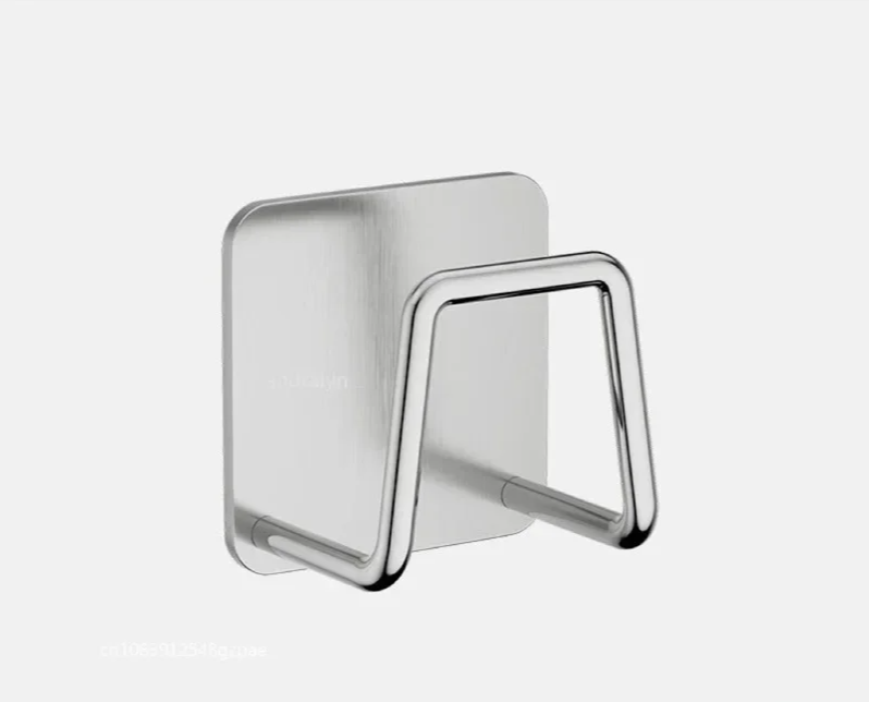 StickDry RVS Sponshouder – Zelfklevende Organizer voor Goothoek & Keukenaccessoires