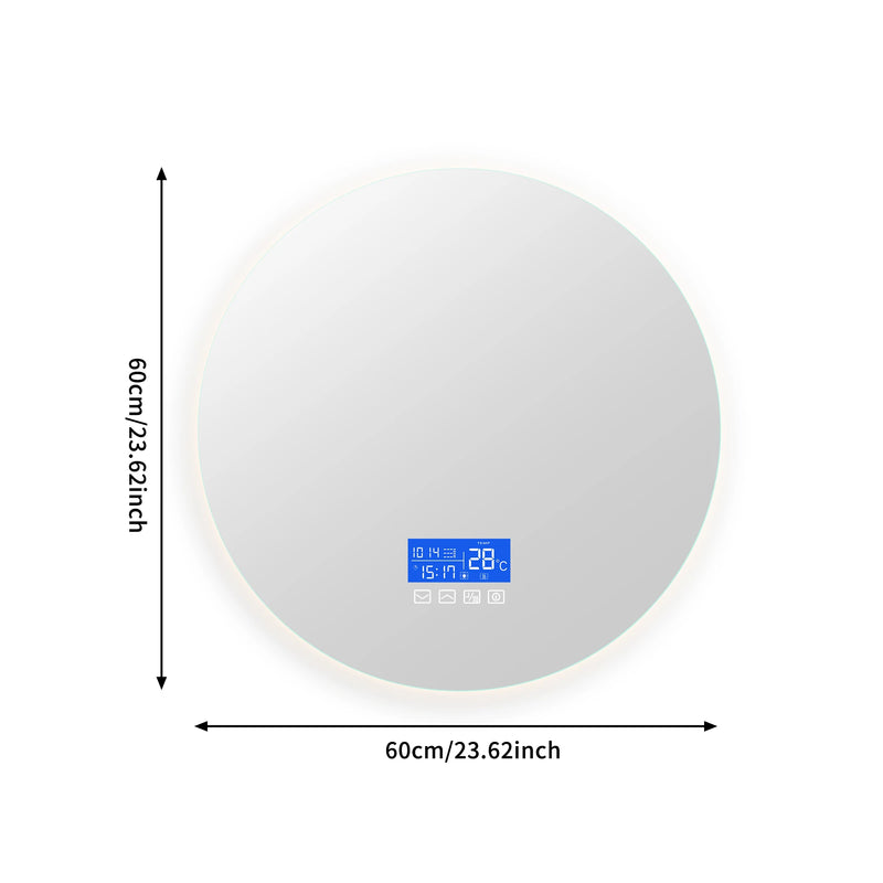 ANAJQAQIA Ronde LED Badkamerspiegel