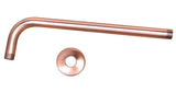 VintageRain 8” Ronde Regendouchekop in Antiek Roodkoper – Inclusief Muurarm (Standaard 1/2”) – Luxe Douchekop van Massief Messing