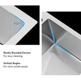Onderbouw Keukenspoelbak | 76×43 cm – Handgemaakt 304 Roestvrij Staal