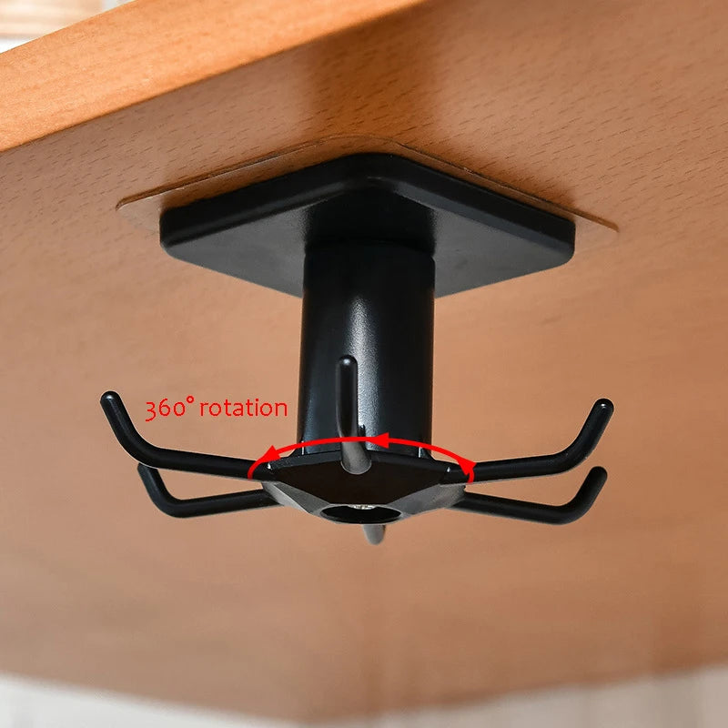SpinHook360 – Draaibare Zelfklevende Haak Organizer voor Keuken & Badkamer
