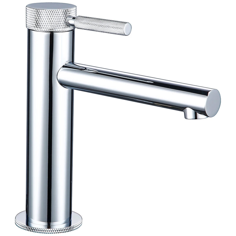 GoldKnurl One – Luxe Geborsteld Gouden Wastafelkraan met 360° Rotatie