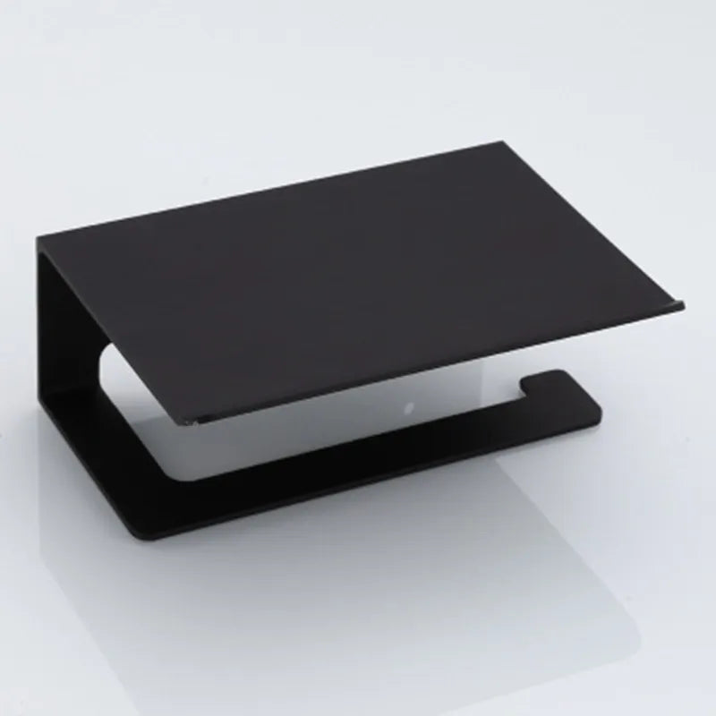 LuxuRoll Aluminium Toiletrolhouder met Telefoonplankje